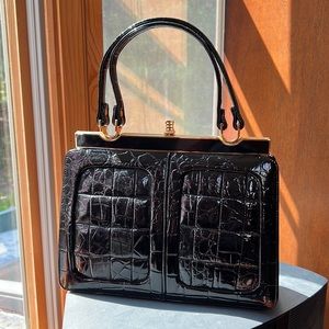 VTG Mikwang Seoul Embossed Leather Handbag